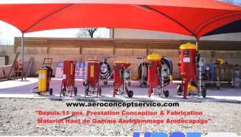 Aéroconcept • Fabricant de matériels d'Aérogommage et d'Hydrogommage • Distributeur d'abrasifs - Coutras