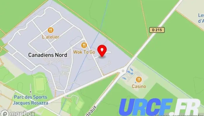 carte de Andernos Les Bains Magasin de carrelage à Andernos-les-Bains