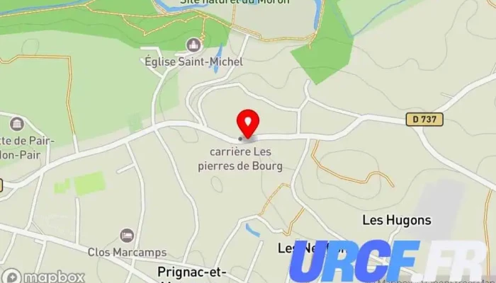 Carriere Barboteau Les Pierres De Bourg Carte - Prignac-et-marcamps