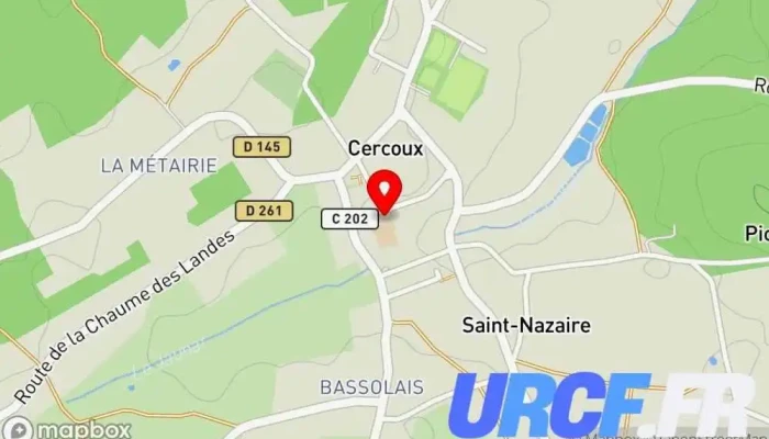 Cercoux -  Carte - Cercoux