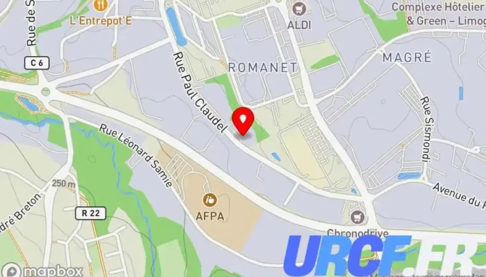 Foussier Limoges -  Carte - Limoges
