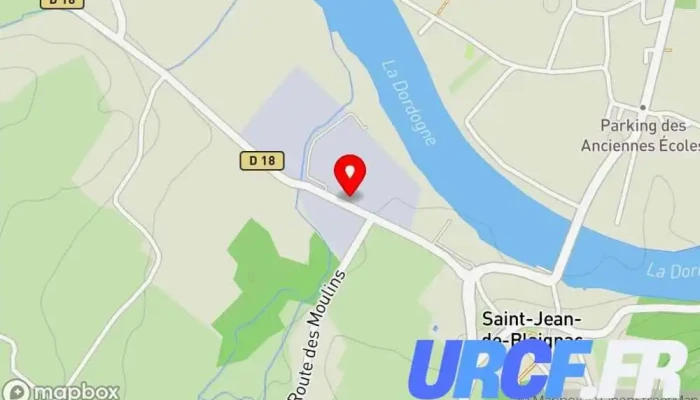 carte de Heidelberg Materials France Unibéton Fournisseur de béton prêt-à-l'emploi à Saint-Jean-de-Blaignac