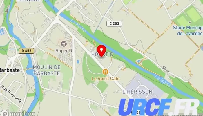 Lafarge Betons Centrale Bpe Lavardac Carte - Lavardac