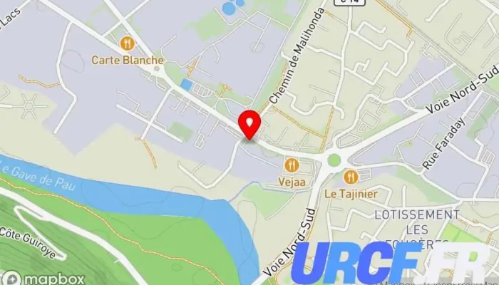 carte de MTP Lons Fournisseur de matériaux de construction, Société de travaux publics à Lons