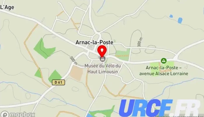 carte de Musée du Vélo du Haut Limousin Musée à Arnac-la-Poste