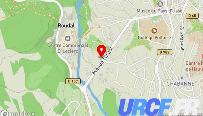 Puybaret Ussel -  Carte - Ussel
