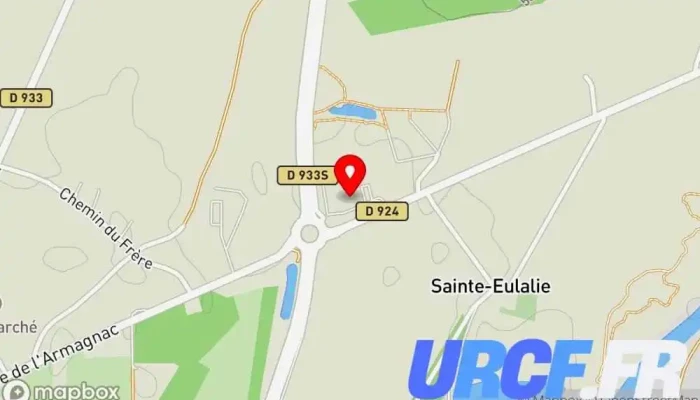 Sarremejean Landes Solumat -  Carte - Saint-sever