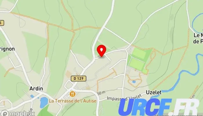carte de Sertillanges Magasin de meubles, Menuisier à Ardin